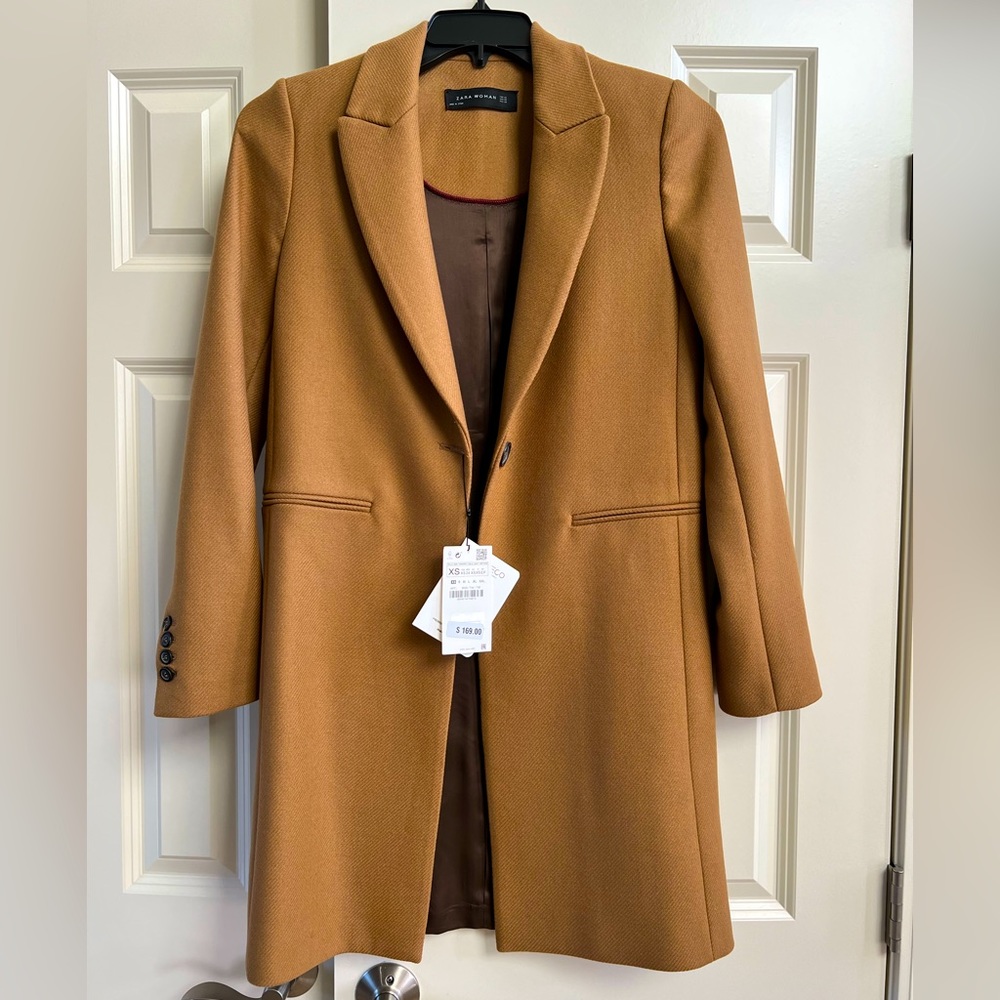 Zara Women’s Camel Coat - NWT!